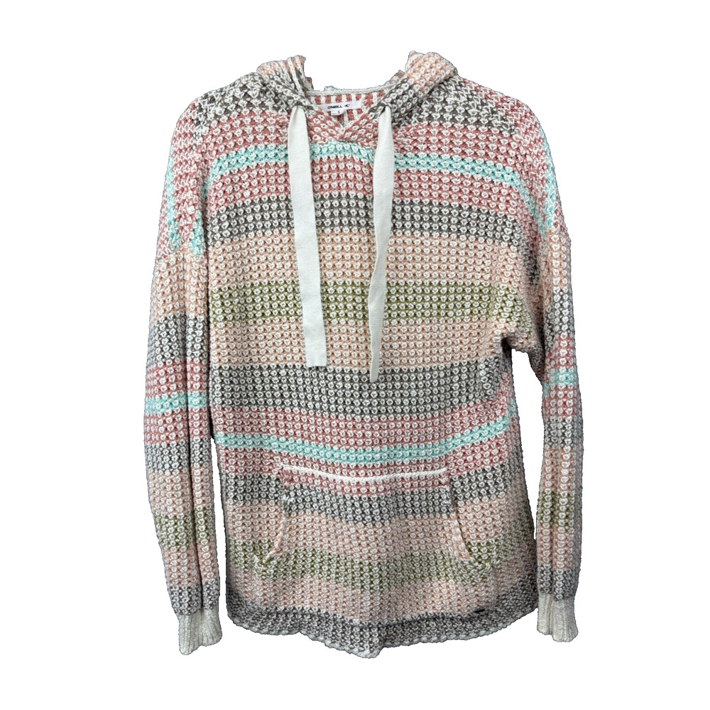 O’Neill Bailynn Hooded Sweater Women’s Size Small Multicolor Stripes
